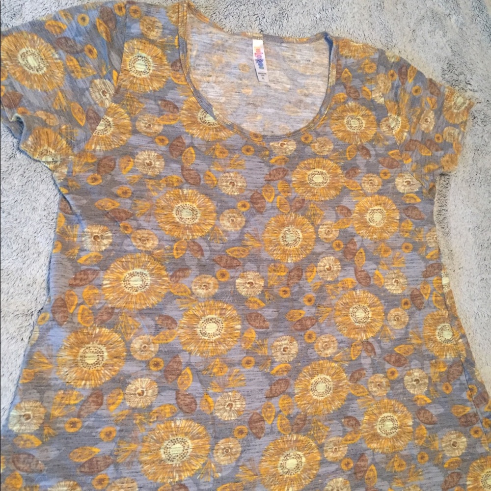 Lularoe XL Shirt with wildflowers